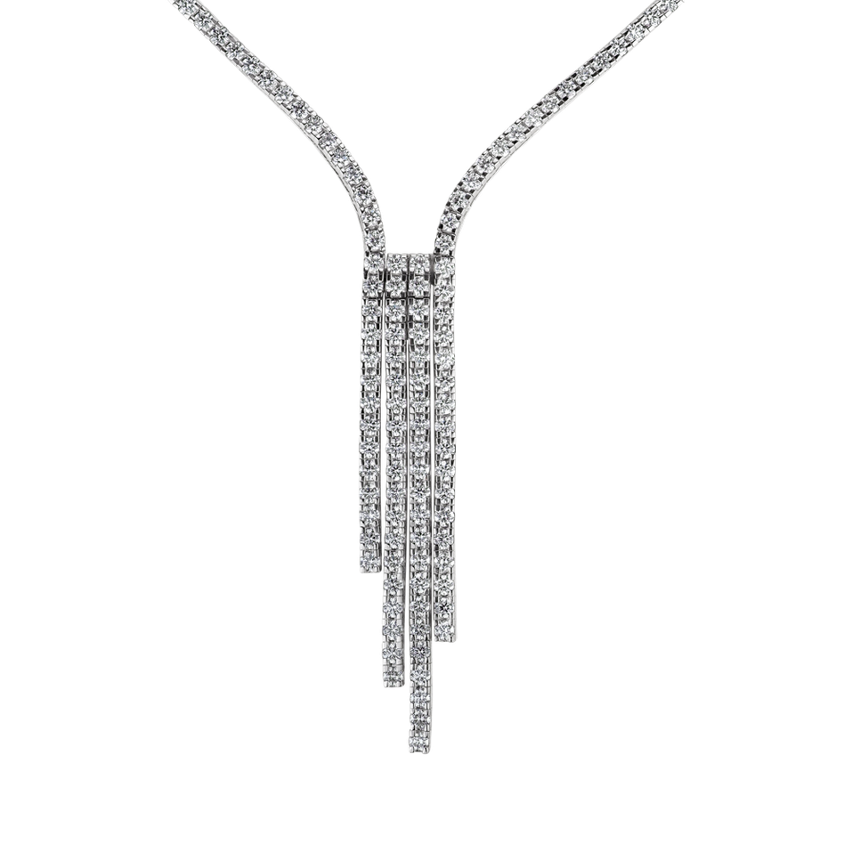Diamond necklace Waterfall Of Rain Mourning