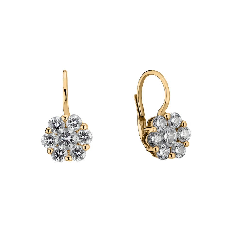 Diamond earrings Starflower