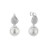 Diamond earrings with Pearl Gabby3