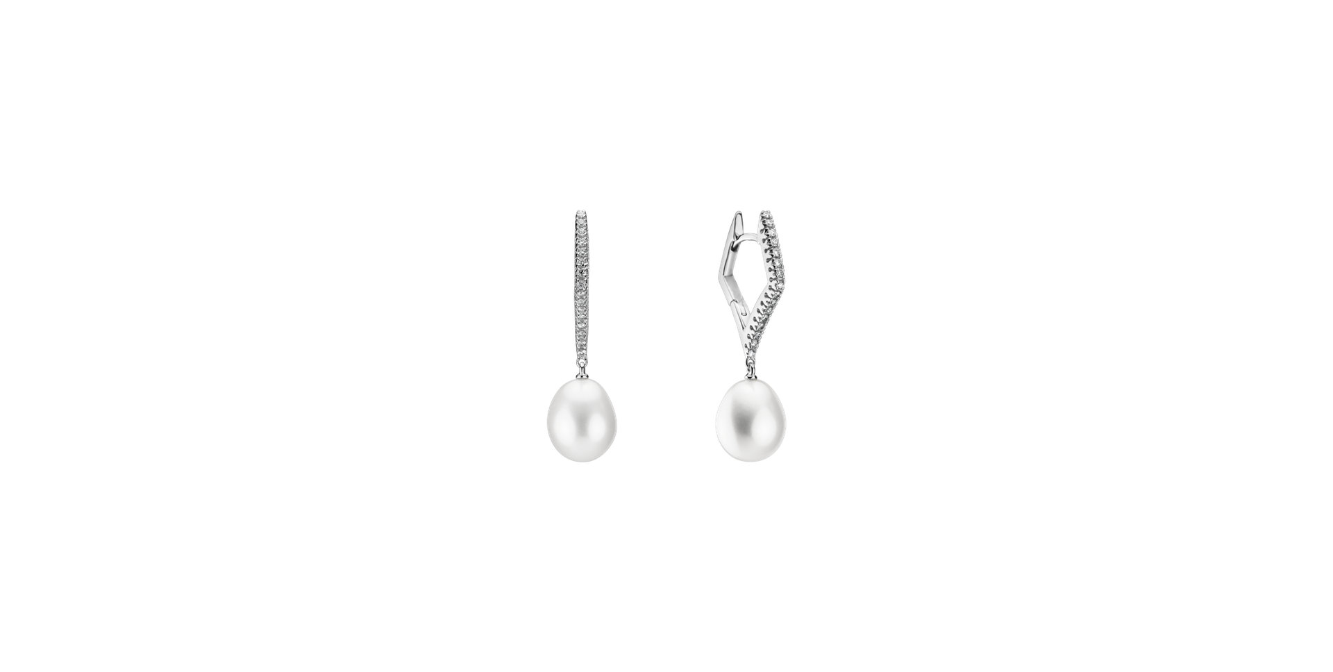 Diamond earrings with Pearl Andorra