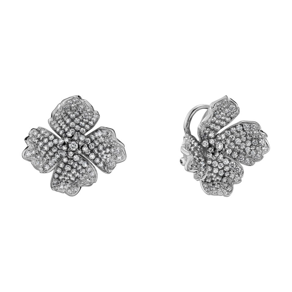 Diamond earrings Queenie Orchid
