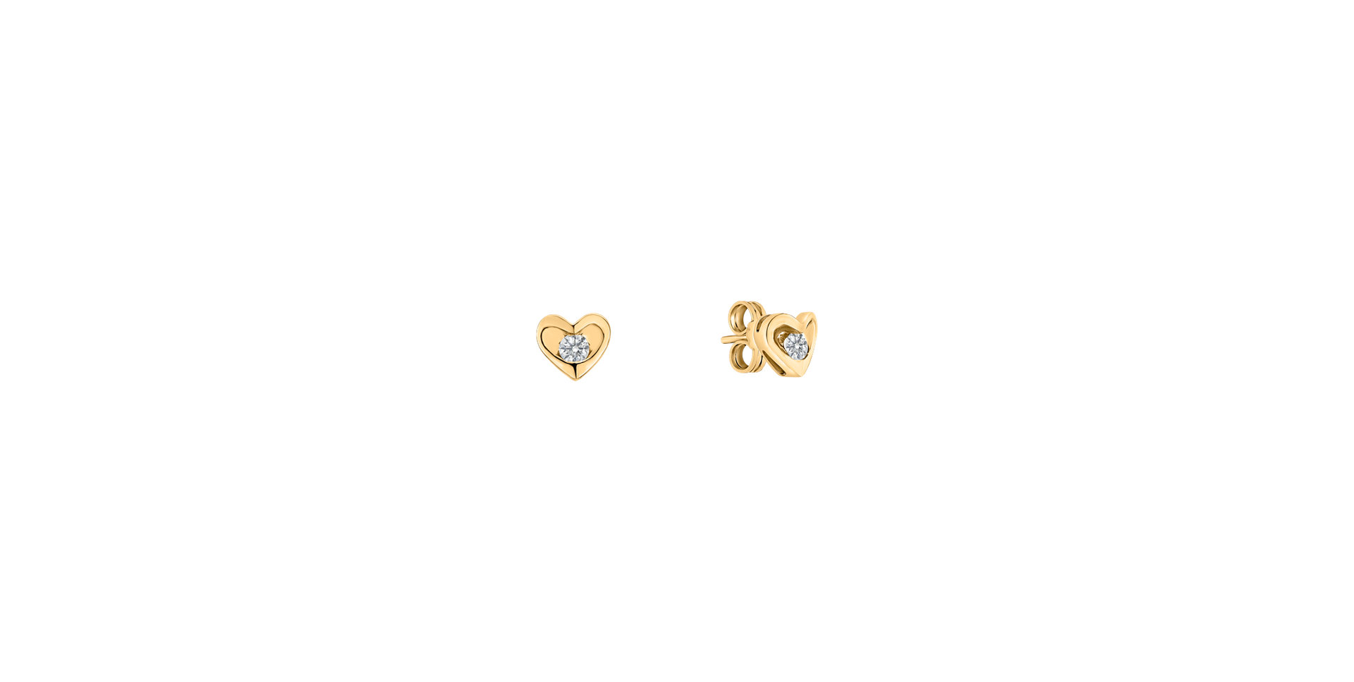 Diamond earrings Love story
