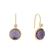 Diamond earrings with Amethyst Purple Divination3