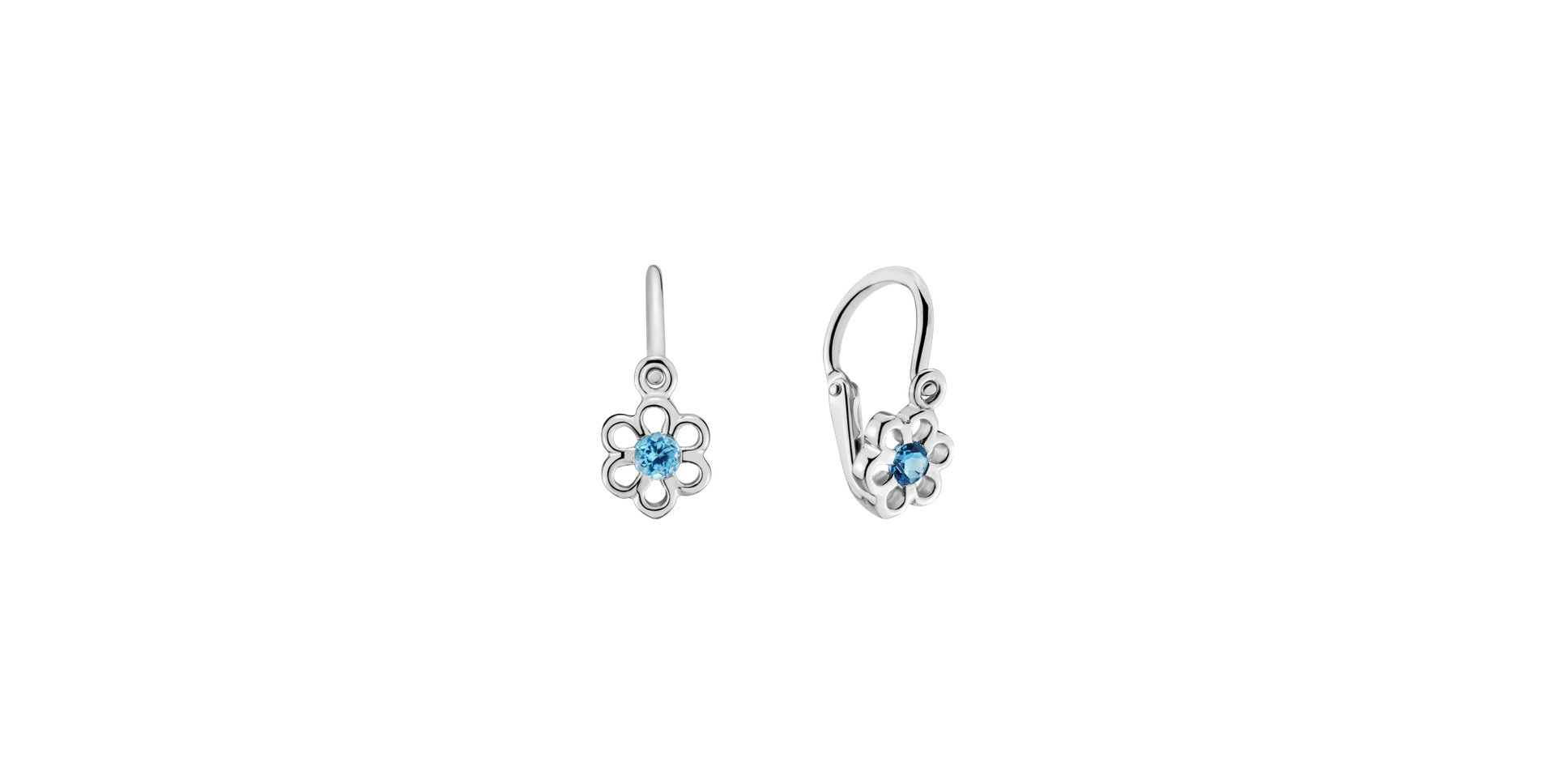 Earrings with Topaz Printemps