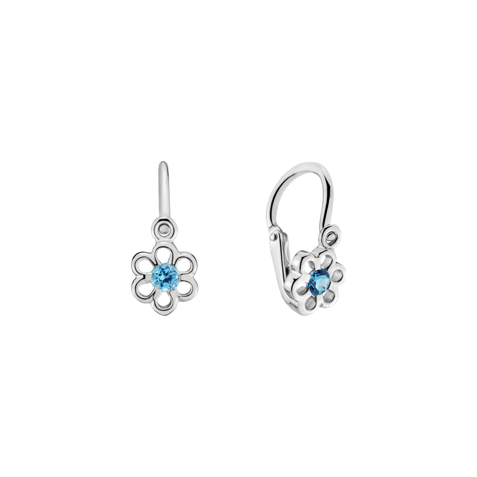 Earrings with Topaz Printemps