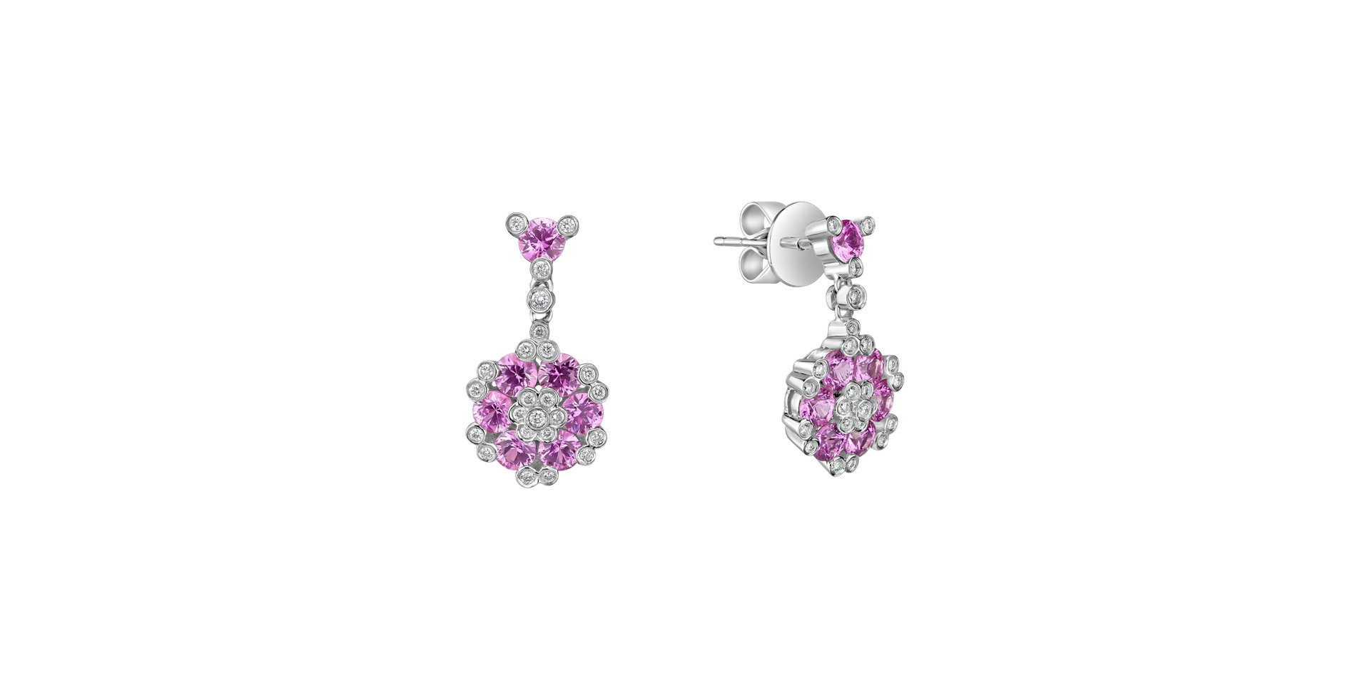 Diamond earrings and Sapphire Jocelyn