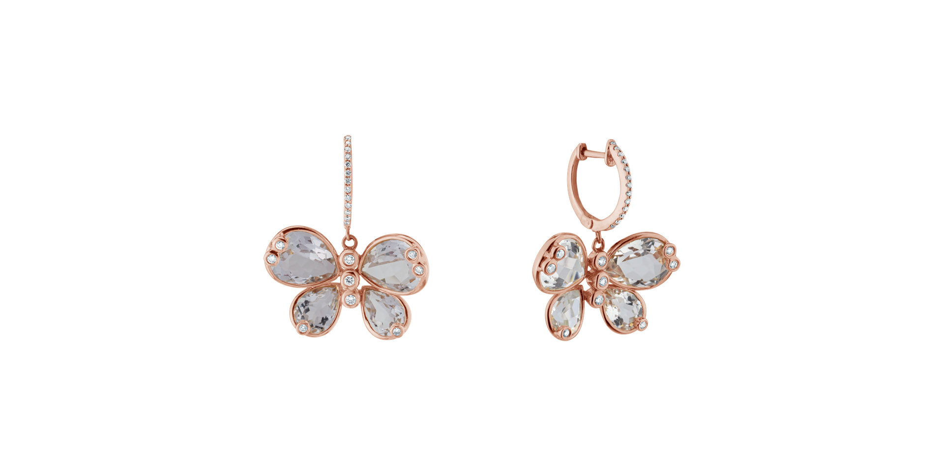 Diamond earrings and Topaz Mandie