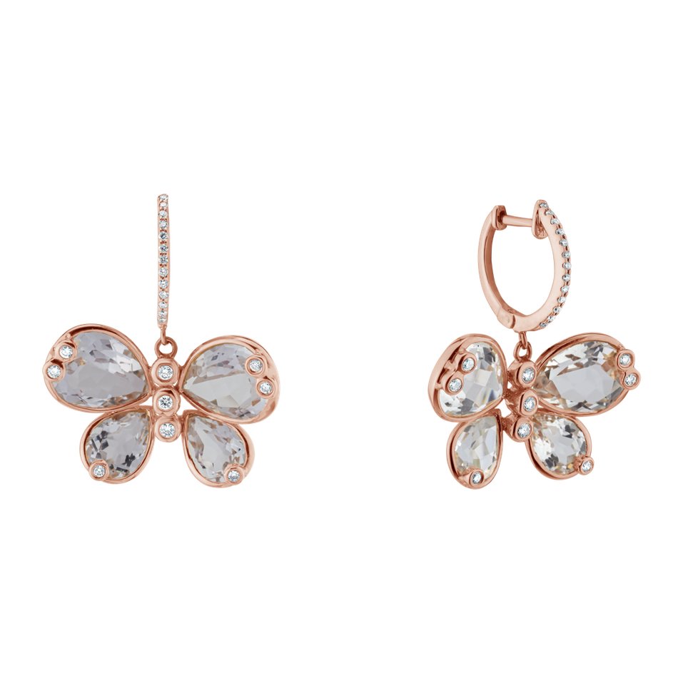 Diamond earrings and Topaz Mandie