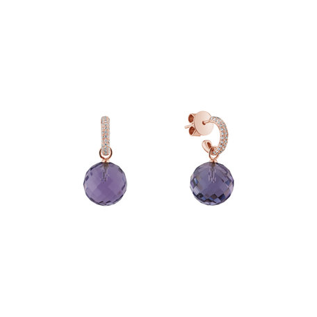 Diamond earrings with Amethyst Smart Move