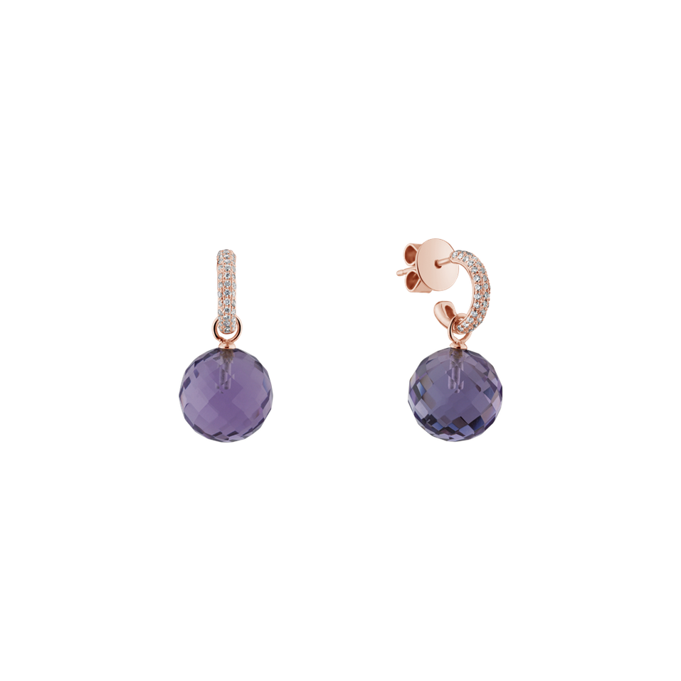 Diamond earrings with Amethyst Smart Move