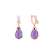 Diamond earrings with Amethyst Nena3