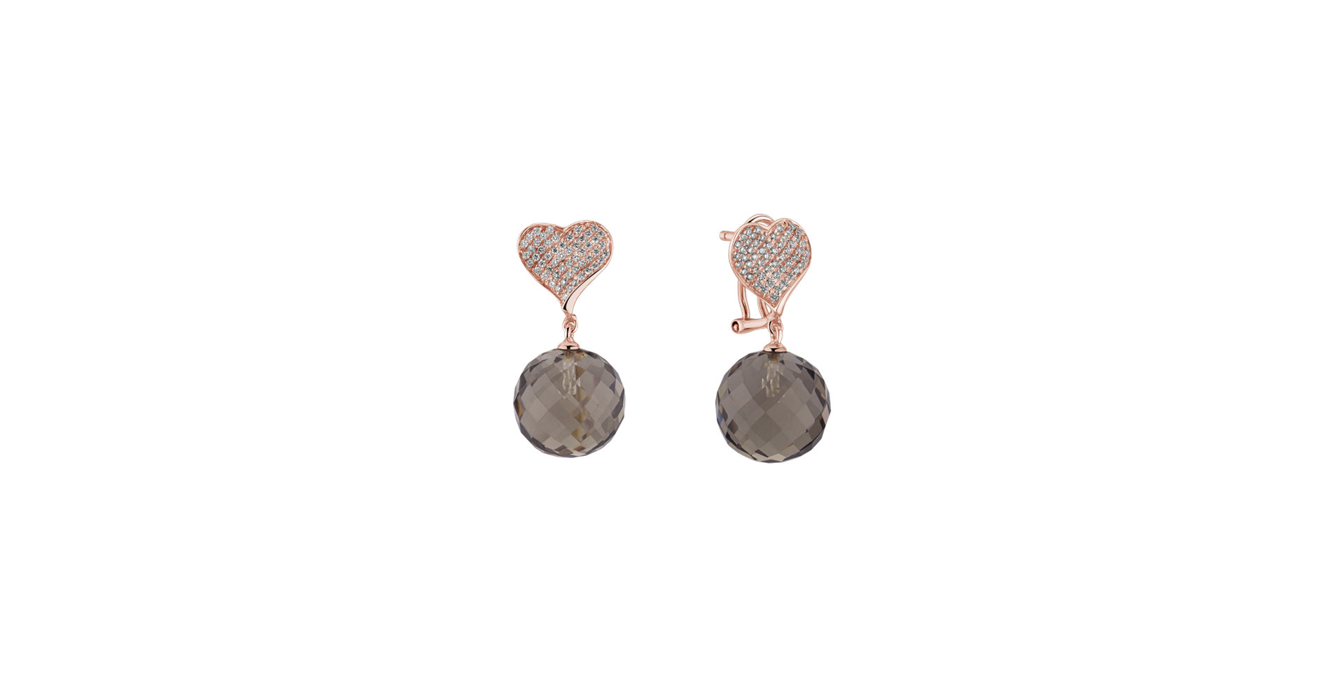 Diamond earrings with Quartz Voidwoken