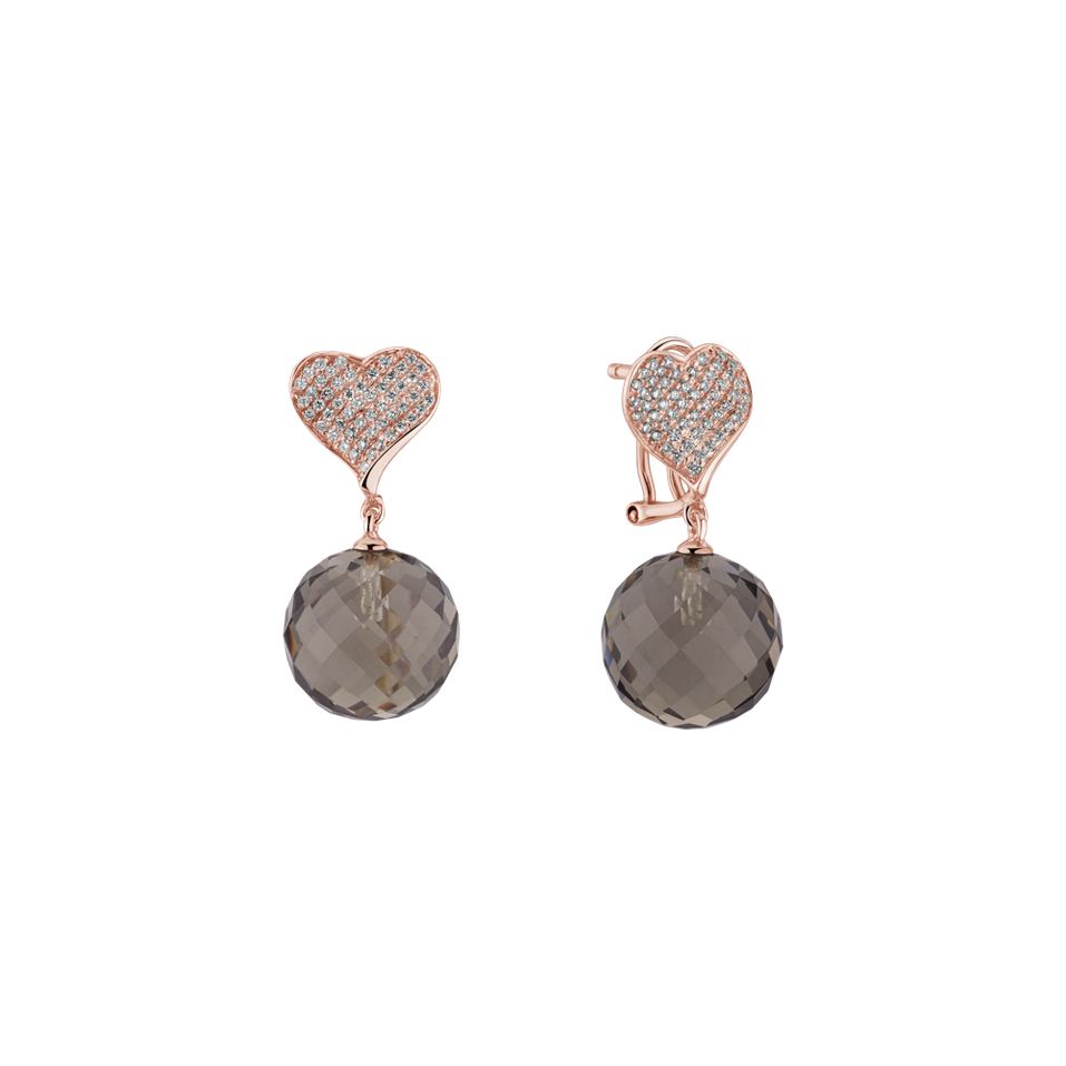 Diamond earrings with Quartz Voidwoken