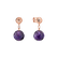 Diamond earrings with Amethyst Petillant3