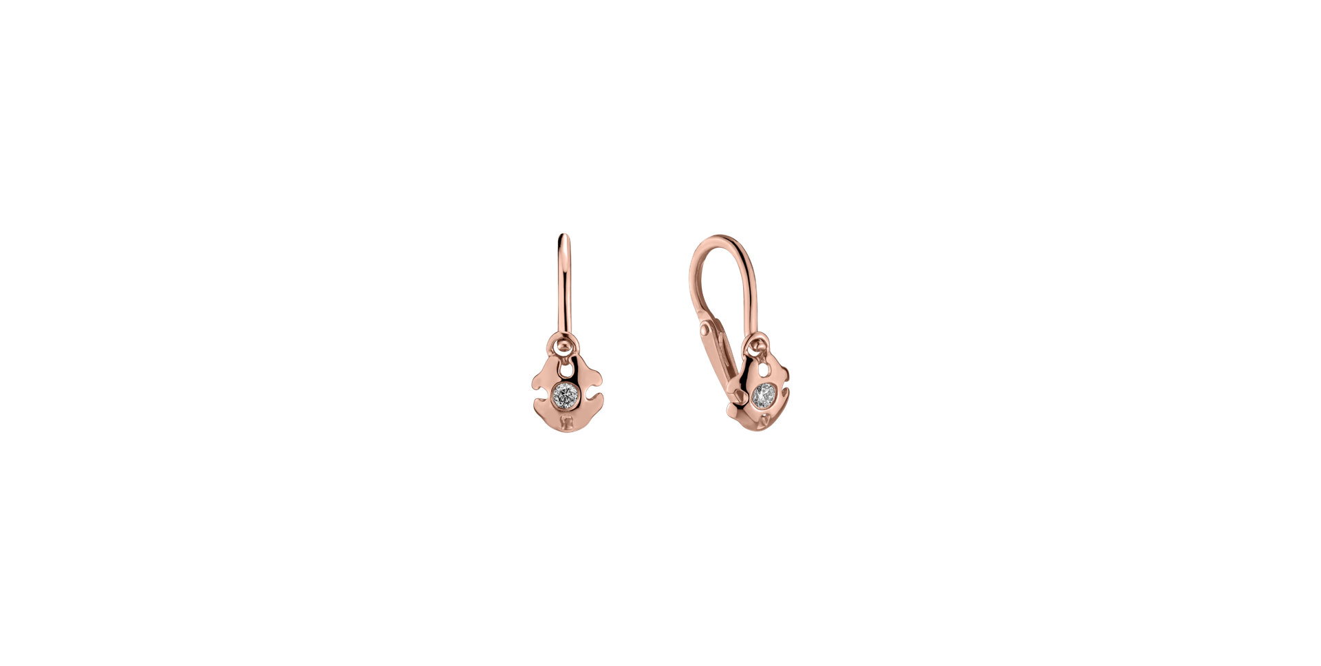Children's diamond earrings Kira