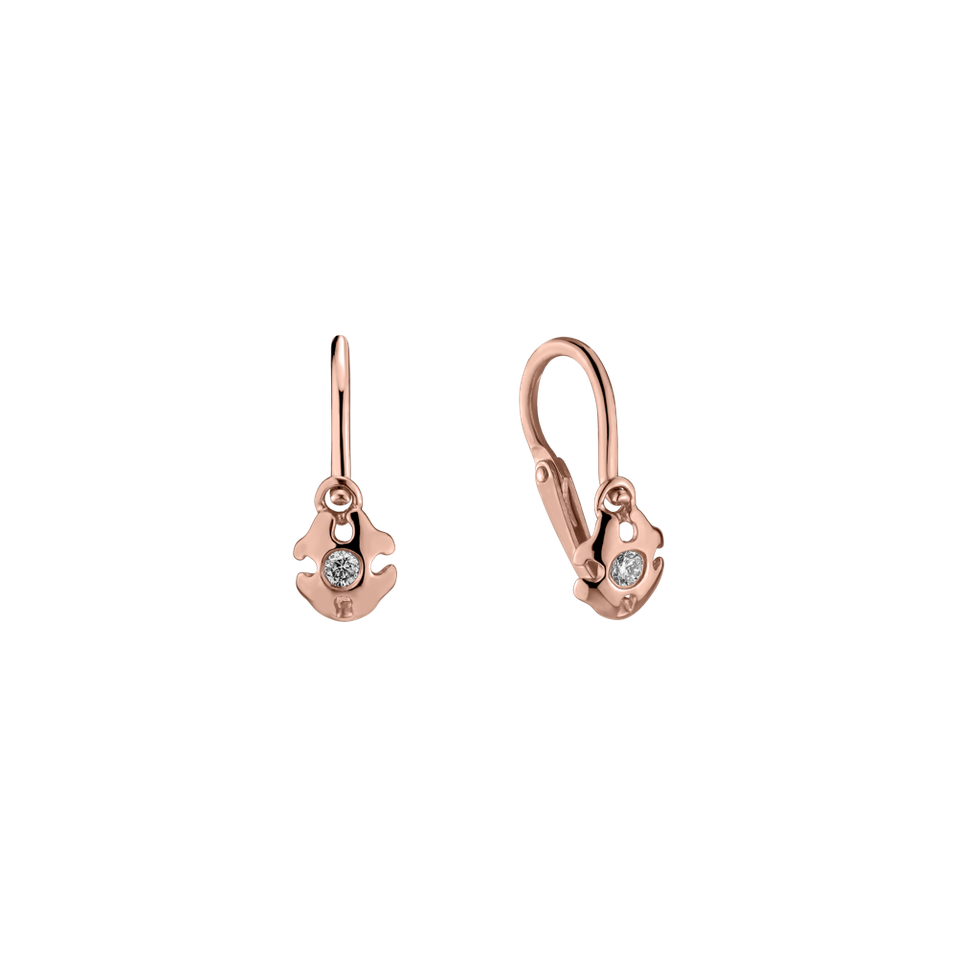Children's diamond earrings Kira