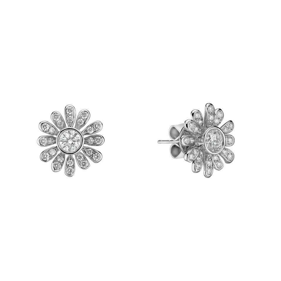 Diamond earrings Flower Carrie