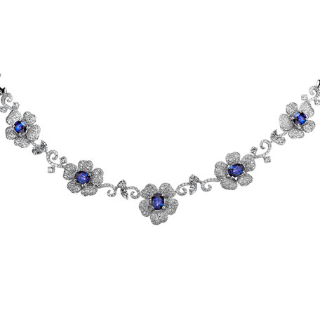 Diamond necklace with Sapphire Neptune