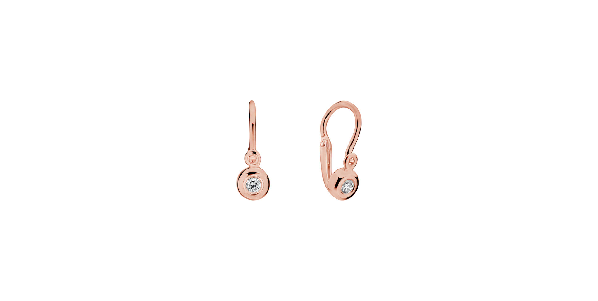Children's diamond earrings Inesa