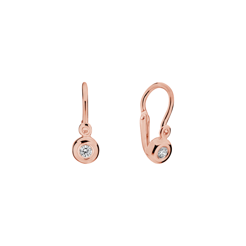 Children's diamond earrings Inesa