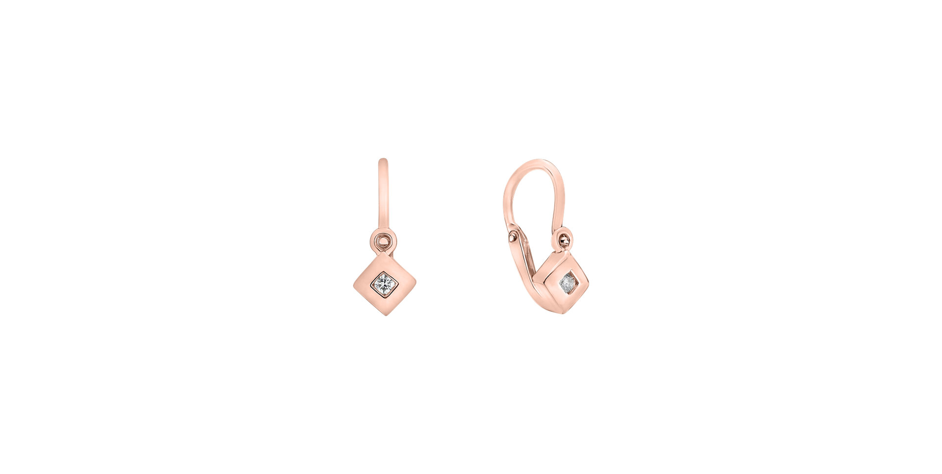 Children's diamond earrings Diamond Baby