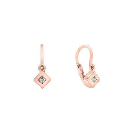 Children's diamond earrings Diamond Baby