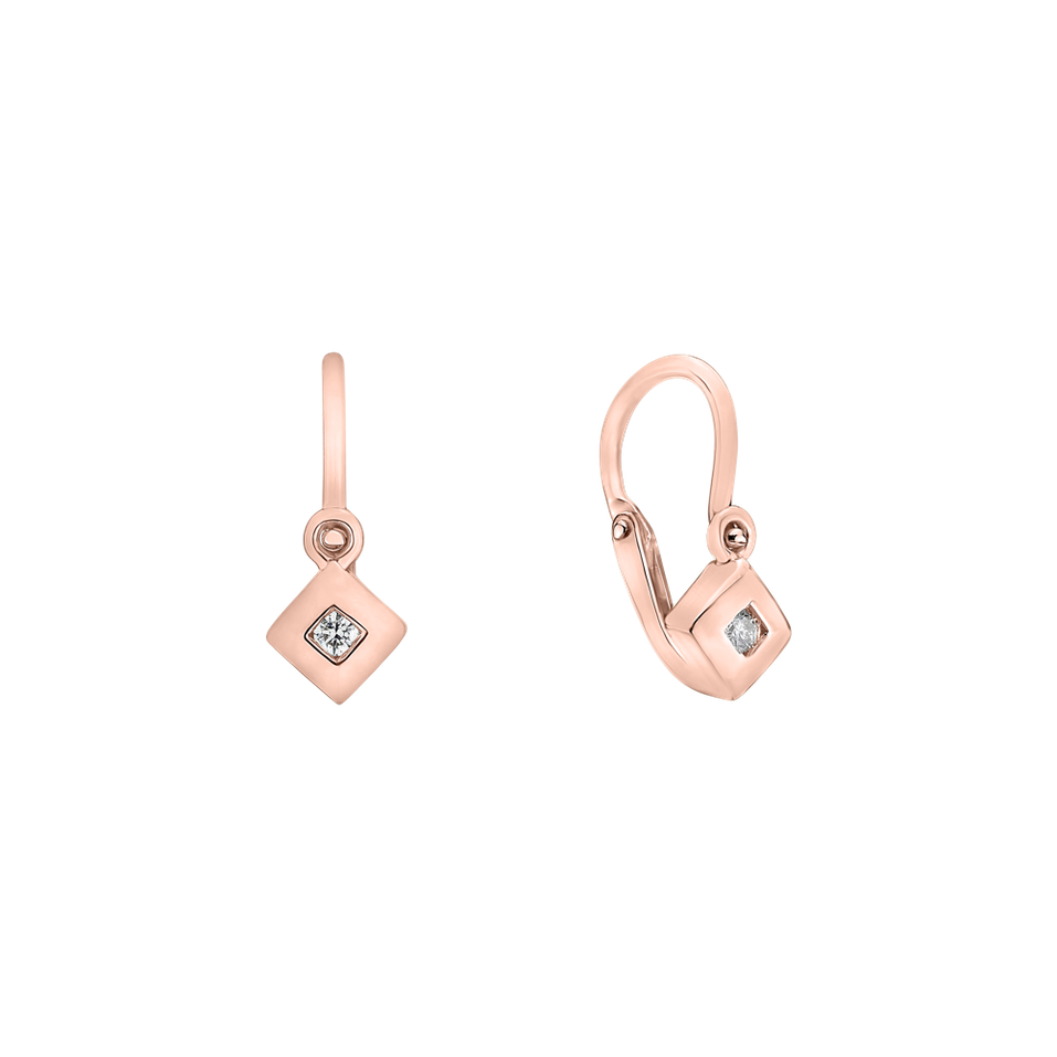 Children's diamond earrings Diamond Baby