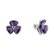 Diamond earrings with Amethyst Simon3