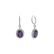 Diamond earrings with Amethyst Penny3