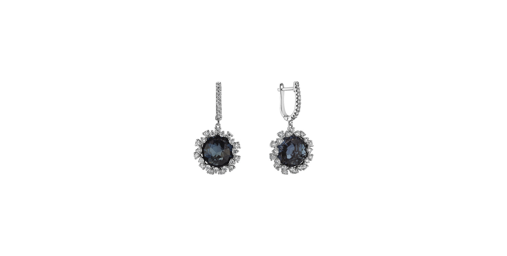 Diamond earrings with Topaz Vera
