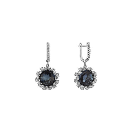 Diamond earrings with Topaz Vera