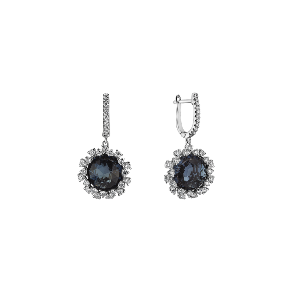 Diamond earrings with Topaz Vera