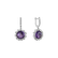 Diamond earrings with Amethyst Vera3
