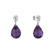 Diamond earrings with Amethyst Hanlerore3