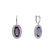 Diamond earrings with Amethyst Melissa3