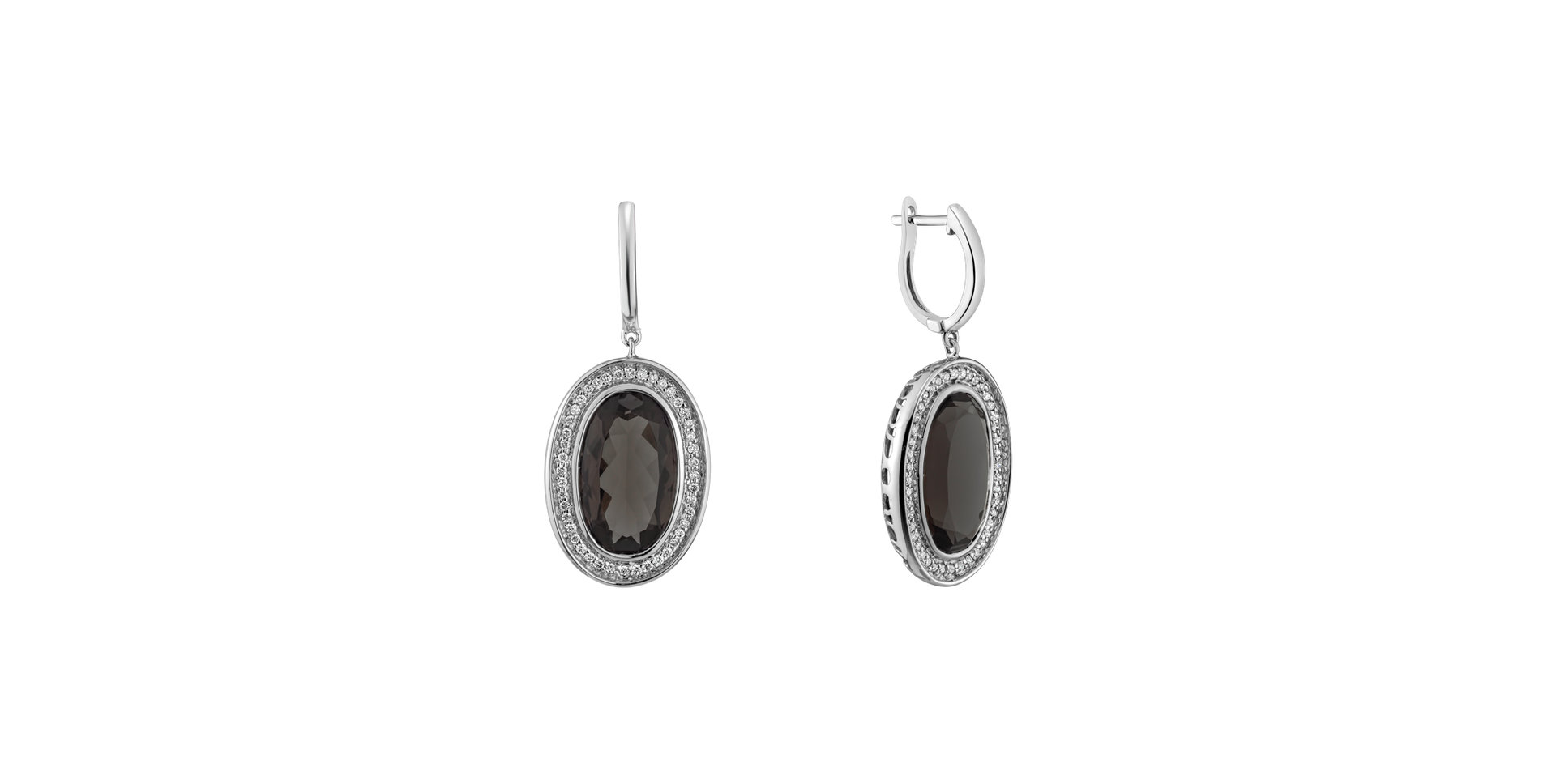Diamond earrings with Quartz Melissa