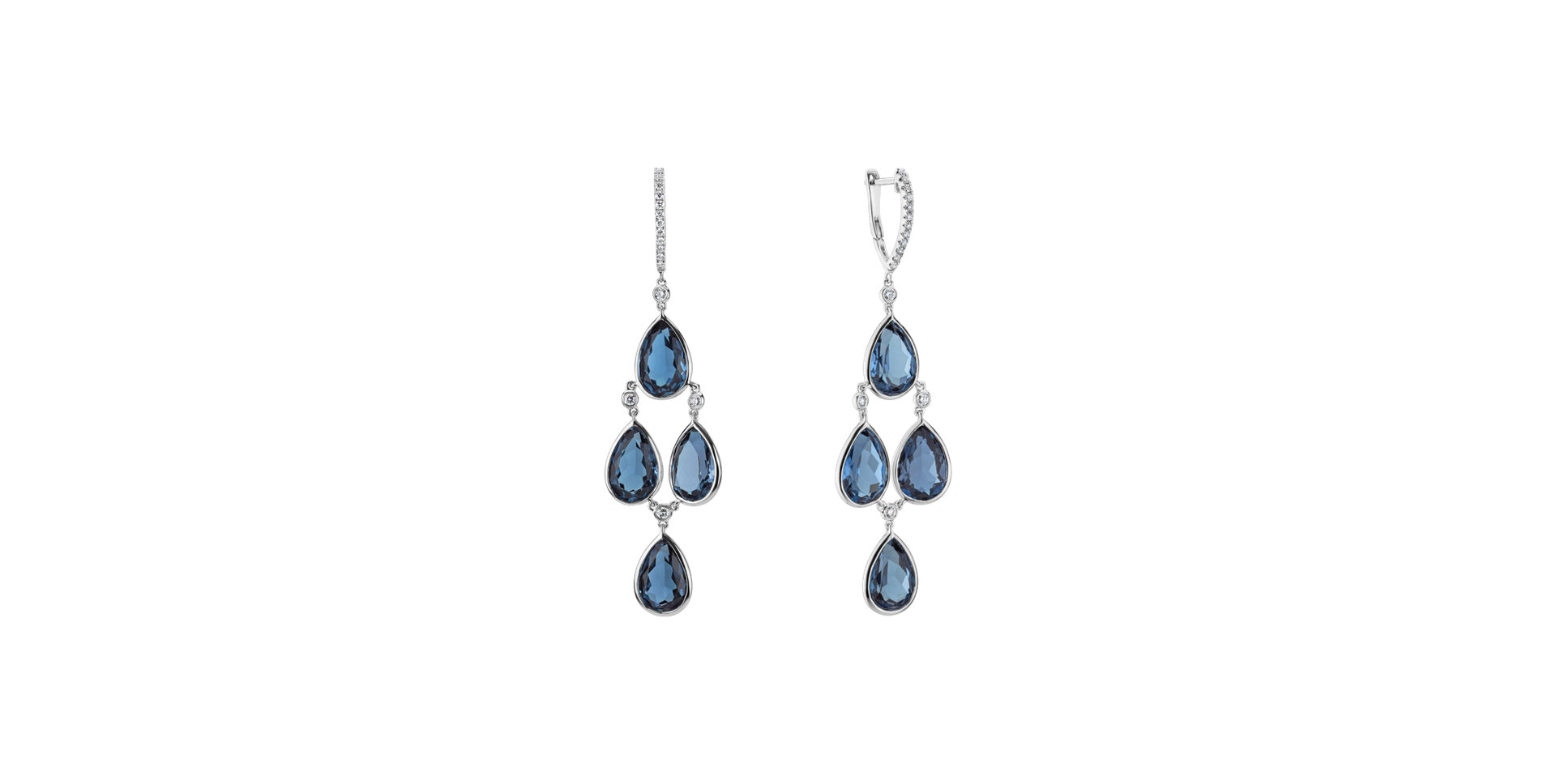 Diamond earrings and Topaz Dita