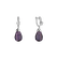 Diamond earrings with Amethyst Nena3