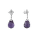 Diamond earrings with Amethyst Katja3