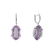Diamond earrings with Amethyst Marnne3