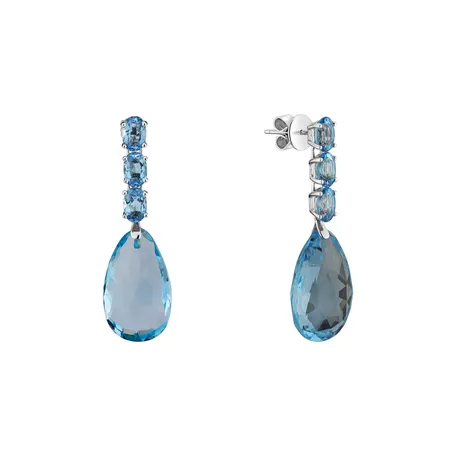 Earrings with Topaz Delfina