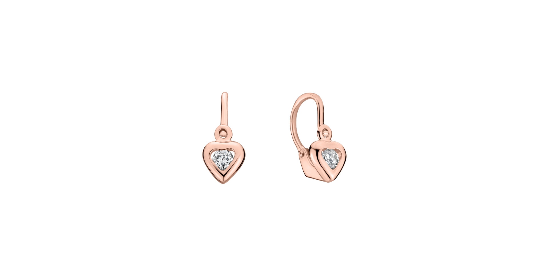 Children's diamond earrings Cute Kid