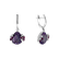 Diamond earrings with Amethyst and Sapphire Rainbow Garden3