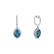 Diamond earrings with Topaz Odin3