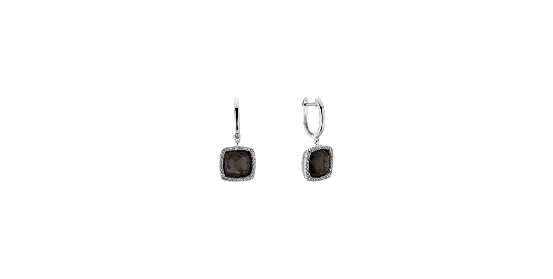 Diamond earrings with Quartz Severed Fate
