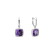 Diamond earrings with Amethyst Severed Fate3