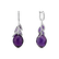 Diamond earrings with Amethyst Persephone3