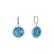 Diamond earrings with Topaz Sally3