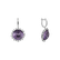 Diamond earrings with Amethyst Sandra3