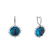 Diamond earrings with Topaz Sandra3